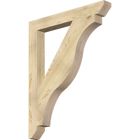 Ekena Millwork Funston Slat Rough Sawn Bracket, Douglas Fir, 4"W x 34"D x 42"H BKT04X34X42FST06RDF